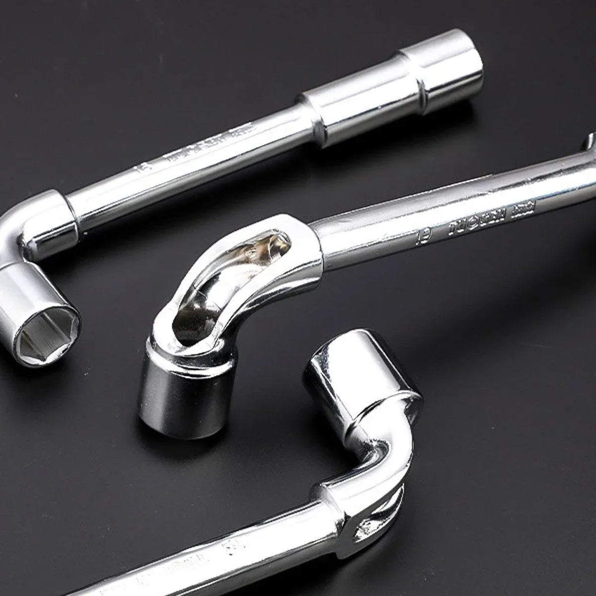 6-23mm L Shaped Socket Wrench Elbow Multi Size Hardware Repair Tool Set - 21mm