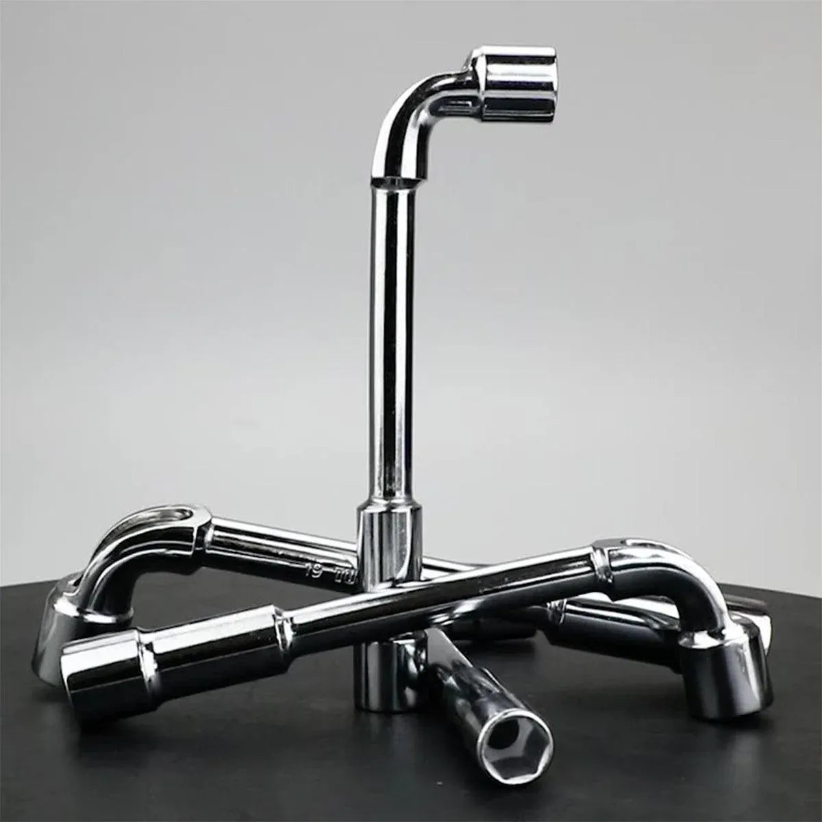 6-23mm L Shaped Socket Wrench Elbow Multi Size Hardware Repair Tool Set - 21mm