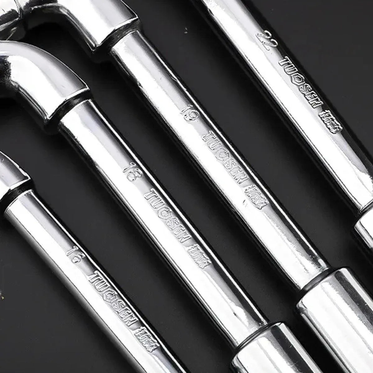 6-23mm L Shaped Socket Wrench Elbow Multi Size Hardware Repair Tool Set - 21mm