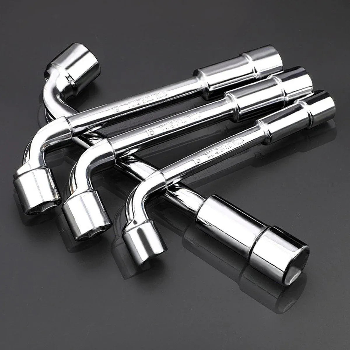 22mm L-Shaped Elbow Socket Wrench, Chrome-Vanadium Steel