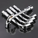 22mm L-Shaped Elbow Socket Wrench, Chrome-Vanadium Steel
