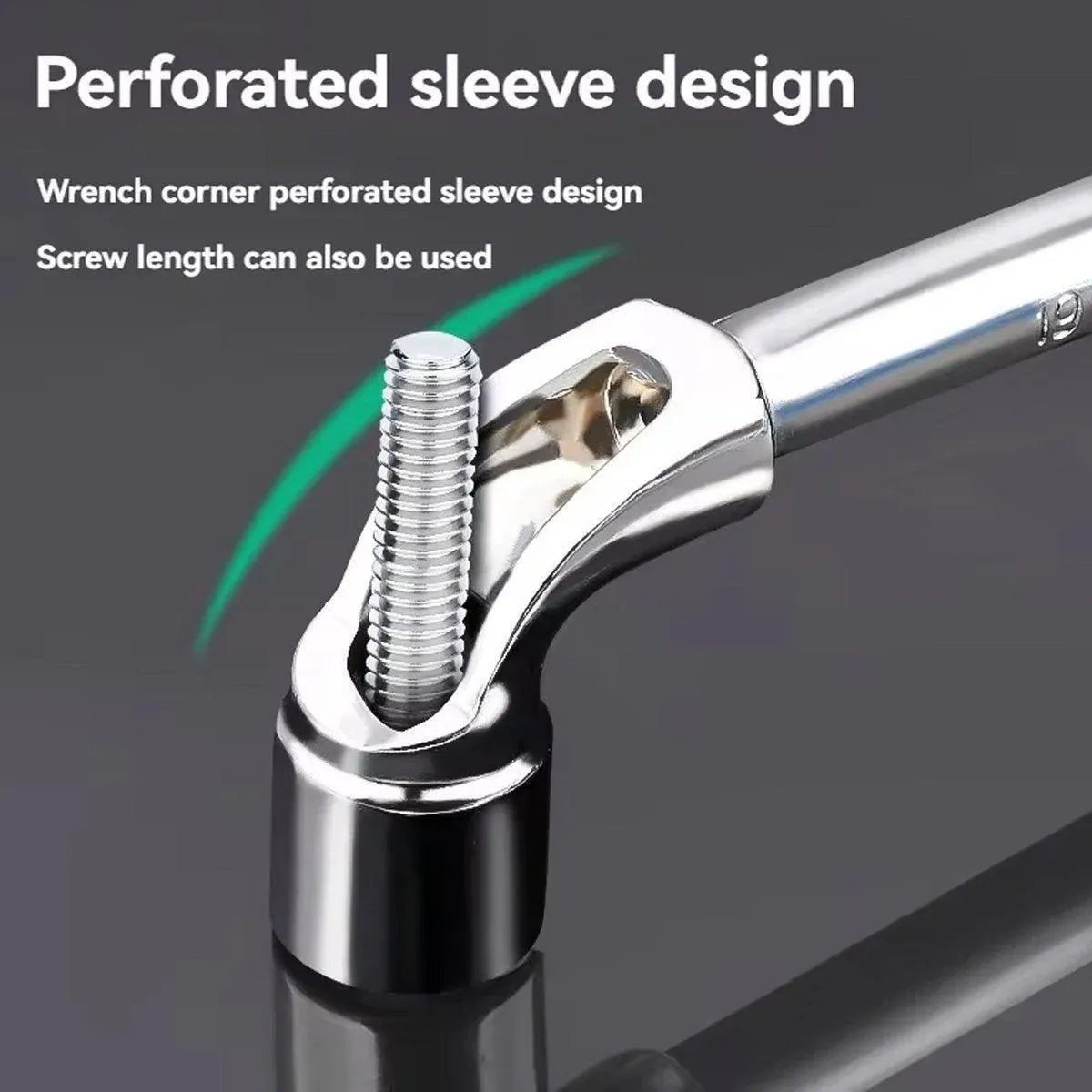 6-23mm L Shaped Socket Wrench Elbow Multi Size Hardware Repair Tool Set - 24mm