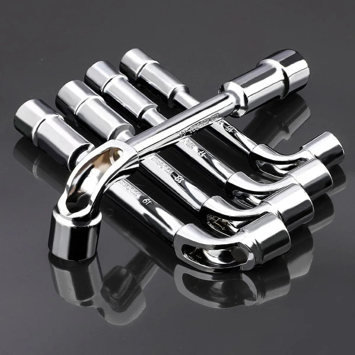 6-23mm L Shaped Socket Wrench Elbow Multi Size Hardware Repair Tool Set - 24mm