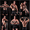 Arm Trainer Pull Press Bar 100kg Resistance Chest Abdomen Home Fitness Equipment