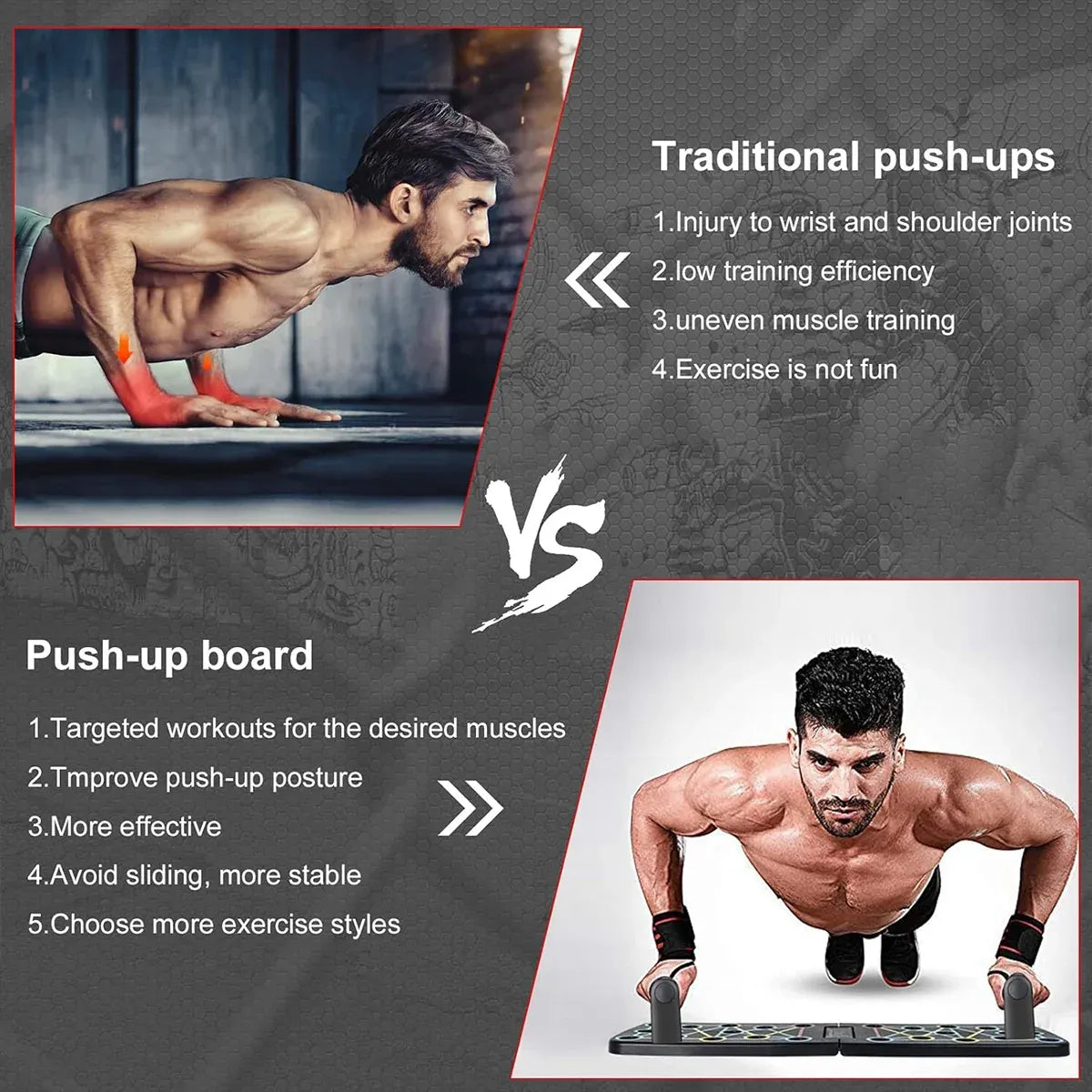 Push Up Board Home Multi Functional Fitness Folding Portable Gym Exercise Tool