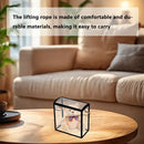 20PCS PVC Fully Transparent Handheld Gift Bags Clear Birthday Christmas Presents - Black