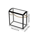 20PCS PVC Fully Transparent Handheld Gift Bags Clear Birthday Christmas Presents - White