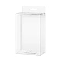 50pcs Transparent Gift Boxes with Hooks Clear Packaging Storage Containers - 10x3.2x17.5cm