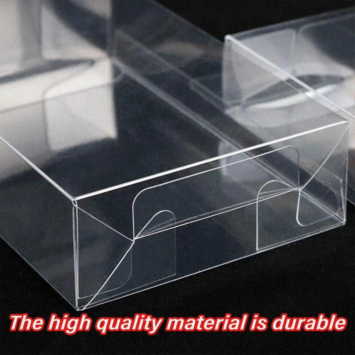 50pcs Transparent Gift Boxes with Hooks Clear Packaging Storage Containers - 7x2.5x15cm