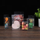 50pcs Transparent Gift Boxes with Hooks Clear Packaging Storage Containers - 7x2.5x15cm
