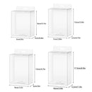 50pcs Transparent Gift Boxes with Hooks Clear Packaging Storage Containers - 9x5x12cm