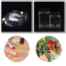 50pcs Transparent Gift Boxes with Hooks Clear Packaging Storage Containers - 9x5x12cm