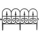 12pcs Outdoor Plastic Garden Fence Decorative Hedge Fence for Patio Landscaping