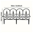 12pcs Outdoor Plastic Garden Fence Decorative Hedge Fence for Patio Landscaping