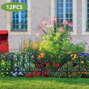 12pcs Outdoor Plastic Garden Fence Decorative Hedge Fence for Patio Landscaping