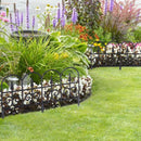 12pcs Outdoor Plastic Garden Fence Decorative Hedge Fence for Patio Landscaping