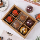 10PCS Cake Box with Transparent Lids Gift Packaging Boxes for Moon Cakes Cookie - Red