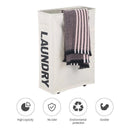 Large Foldable Laundry Washing Clothes Storage Bag Hamper Basket Bin Organiser - Purple