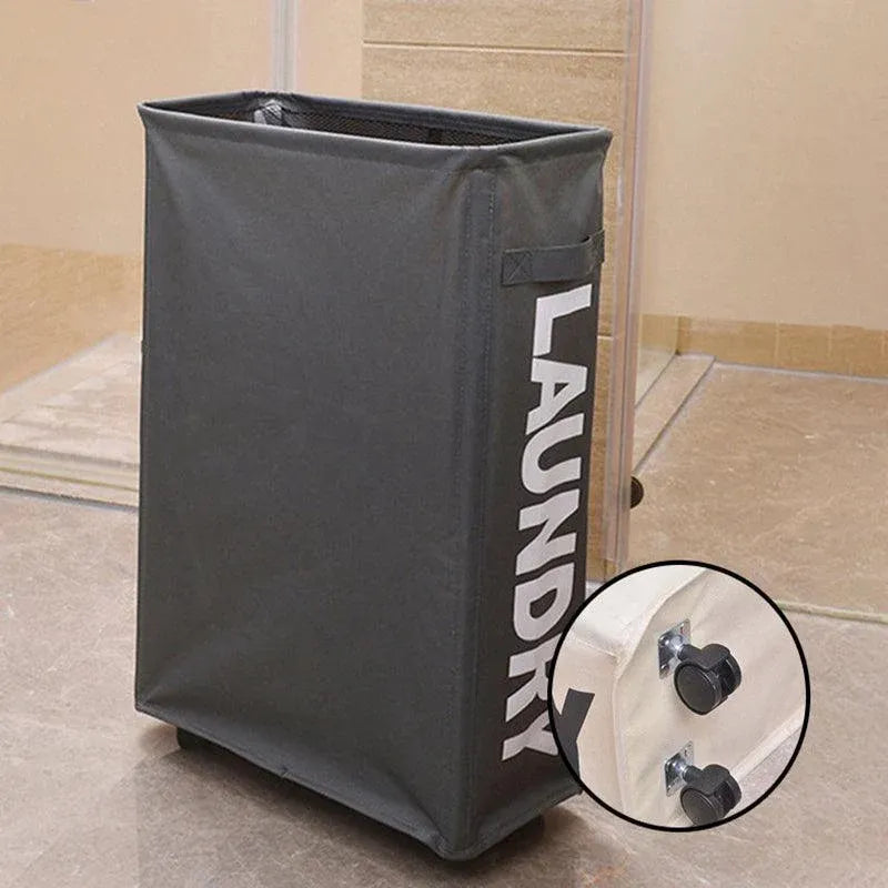 Large Foldable Laundry Washing Clothes Storage Bag Hamper Basket Bin Organiser - Red
