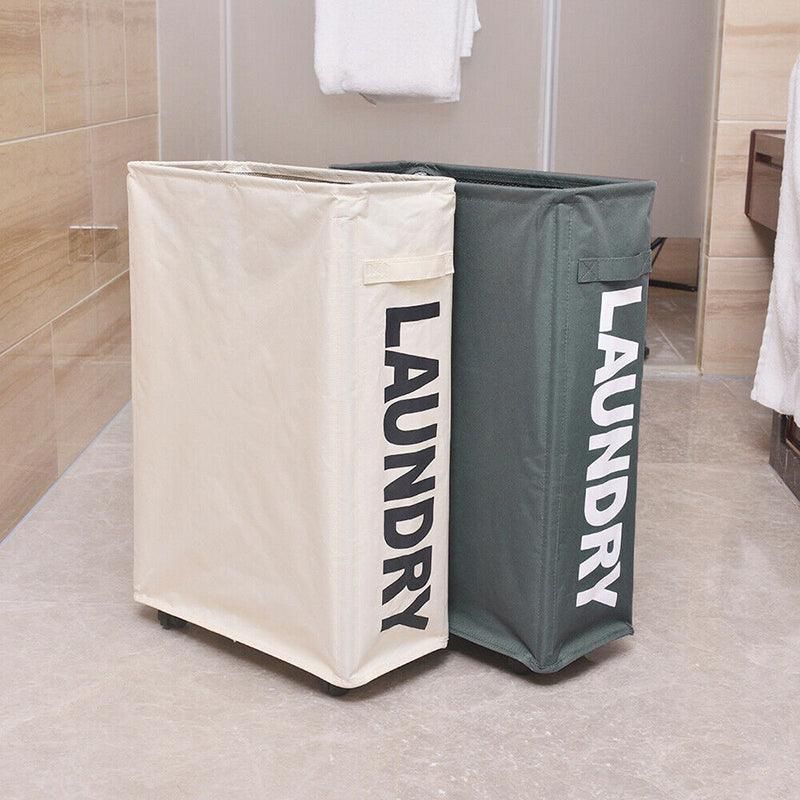 Large Foldable Laundry Washing Clothes Storage Bag Hamper Basket Bin Organiser - Red