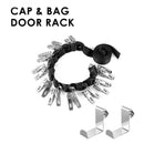 Over Door Hat Rack Baseball Cap Holder Storage Strap with Clips Closet Organizer - 10 Clips