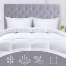 Luxury Hotel Quilt Core – Soft Microfiber Down Alternative Comforter for All Seasons - 210x210cm-Cotton