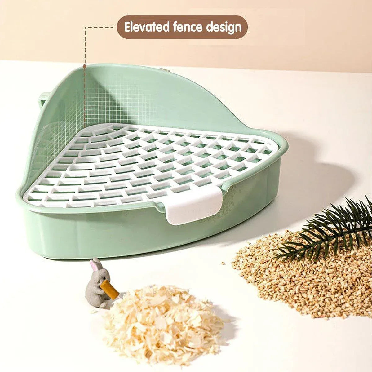 Rabbit Litter Box And Small Animals Pet Toilet Pee Pad Supplies Potty Rabbit - Yellow