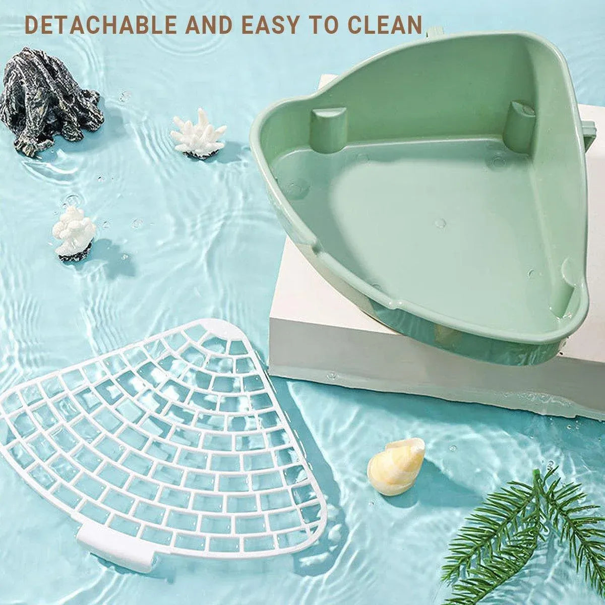 Rabbit Litter Box And Small Animals Pet Toilet Pee Pad Supplies Potty Rabbit - Yellow