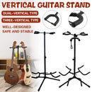 2/3Head Guitar Stand with Height Adjustment Foldable Holder Guitar Stand Bass - Dual-vertical type