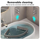 Three-layer Bathroom Triangular Shelf Basic Model Hole-free Storage Towel Rack - Black