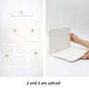 Elevated Double Layer Desktop Storage Rack for Office Dormitory Cosmetics Books - L