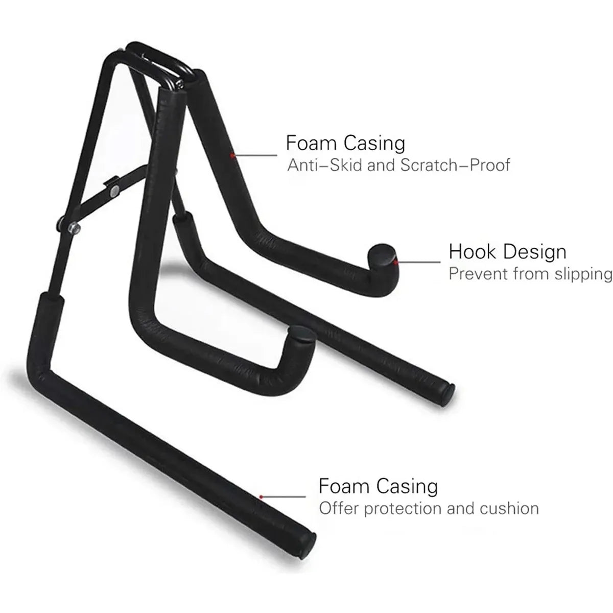 Violin Stand Small Guitar Stand Foldable Portable Adjustable Guitar Holder