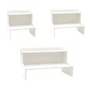 Elevated Double Layer Desktop Storage Rack for Office Dormitory Cosmetics Books - M