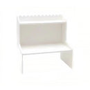 Elevated Double Layer Desktop Storage Rack for Office Dormitory Cosmetics Books - S