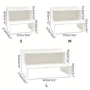 Elevated Double Layer Desktop Storage Rack for Office Dormitory Cosmetics Books - S