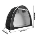 Black Foldable Bicycle Storage Tent 200 x 80 x 165 cm - 1 Piece