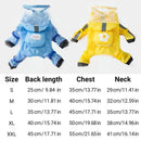 Waterproof Dog Raincoat with Feet Full Coverage Pet Rainy Clothes for Small Dogs - Yellow - M