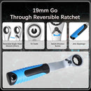 17PCS Pass Through Socket Set 10-24mm Ratchet Wrench Tool Kit CR-V