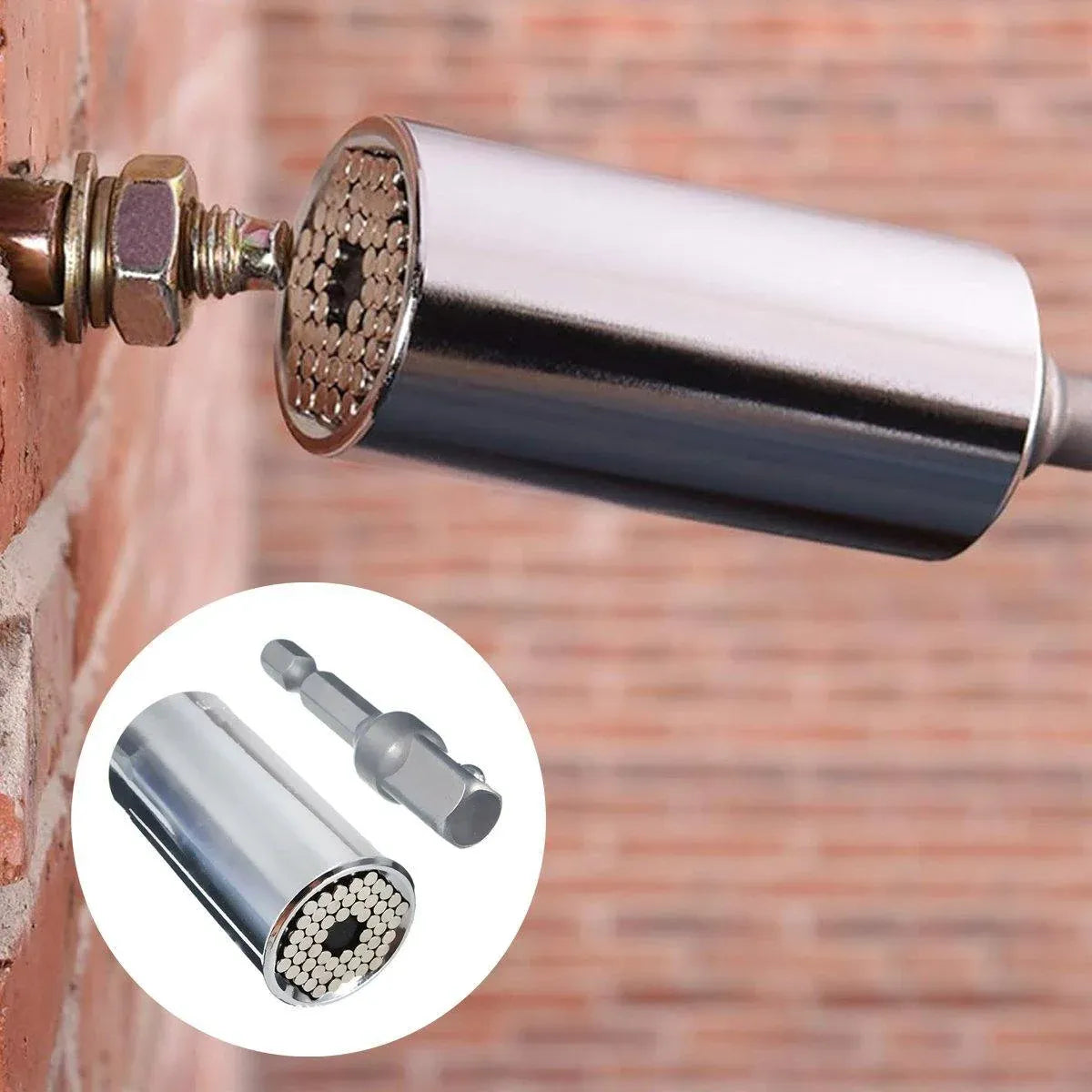 2PACK Universal Socket Grip Multi-Function Ratchet Wrench Power Drill Tool Gift