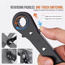 5PCS Double Head Quick Release Ratchet Wrench Set for Garage Kit