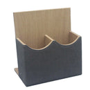 Hotel Remote Control Holder Leather Desk Organiser Caddy for TV AC Storage - Brown