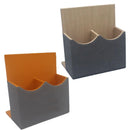 Hotel Remote Control Holder Leather Desk Organiser Caddy for TV AC Storage - Brown