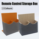 Hotel Remote Control Holder Leather Desk Organiser Caddy for TV AC Storage - Brown