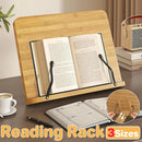 Wooden Adjustable Reading Stand Multifunctional Book Holder Bracket for Desk - Small