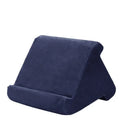 Tablet Pillow Stands For iPad Book Reader Holder Rest Laps Reading Cushion - Dark Blue