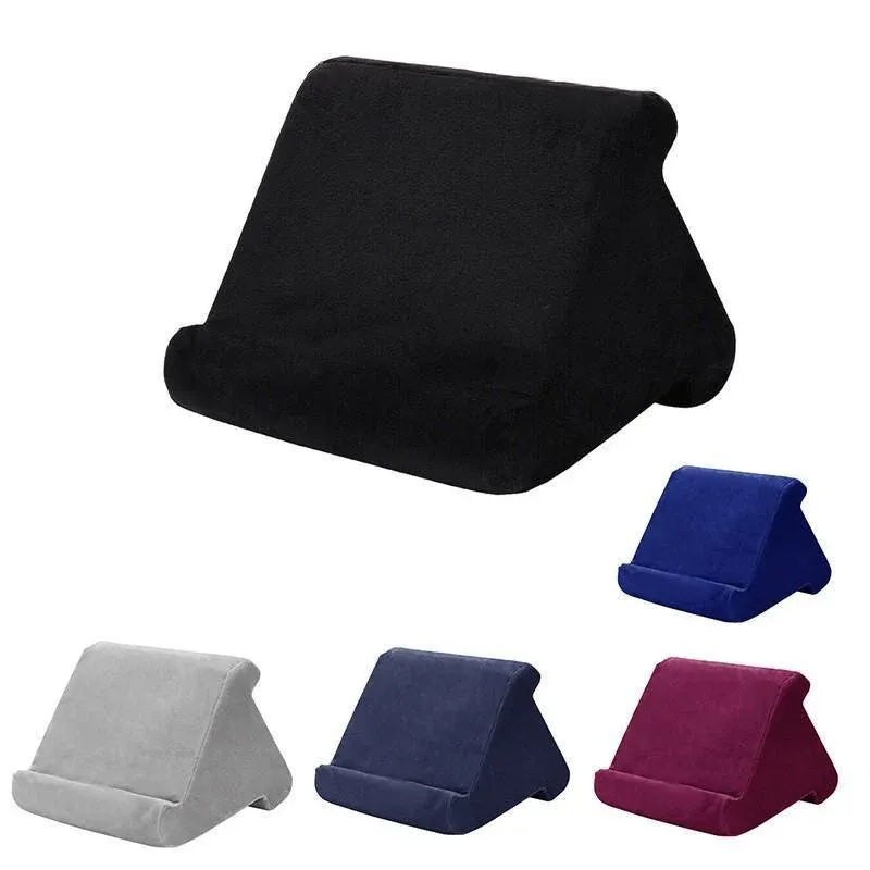 Tablet Pillow Stands For iPad Book Reader Holder Rest Laps Reading Cushion - Dark Blue