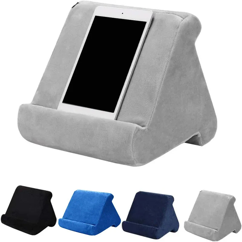 Tablet Pillow Stands For iPad Book Reader Holder Rest Laps Reading Cushion - Dark Blue