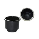4PCS Plastic Recessed Cup Drink Holders Black Drop In Style for Car Boat Marine RV