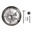 Piglet Feeding Trough Stainless Steel Round Basin Feeder Bowl for Farm Livestock