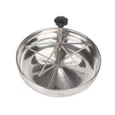 Piglet Feeding Trough Stainless Steel Round Basin Feeder Bowl for Farm Livestock